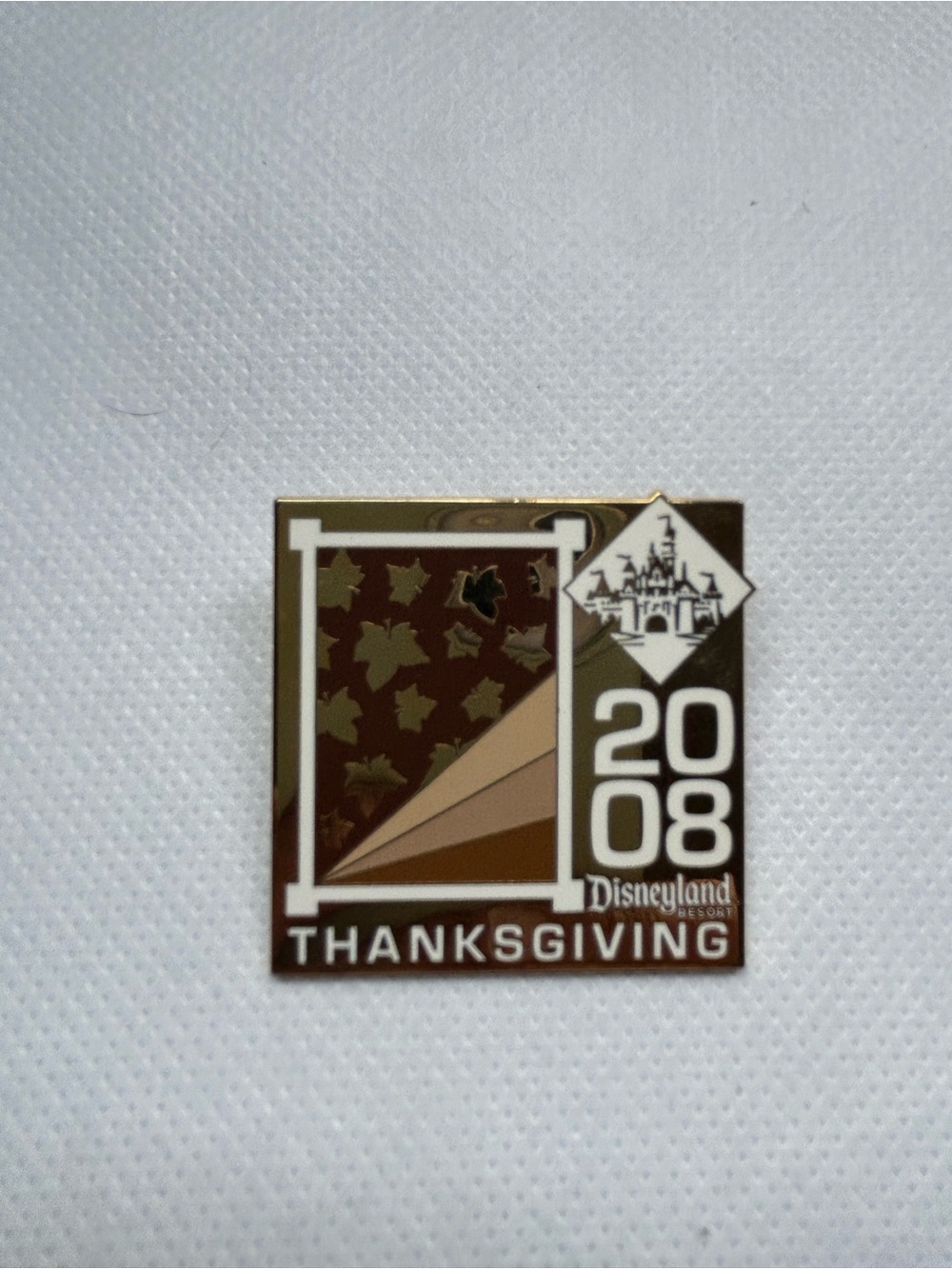 Disneyland Resort 2008 Thanksgiving Collectible Pin - Brown